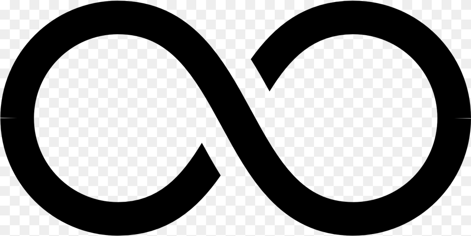 Infinity Symbol Infinity Icon Transparent Background, Gray Free Png Download