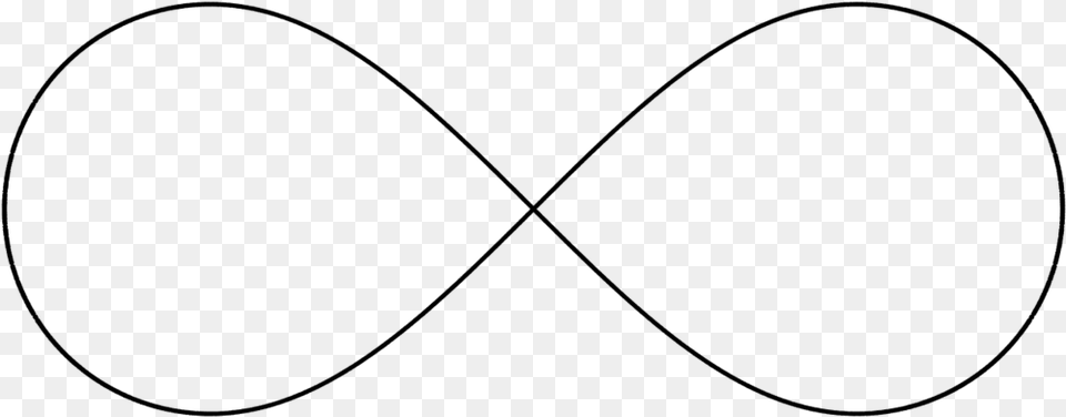 Infinity Symbol Line Art, Gray Png Image