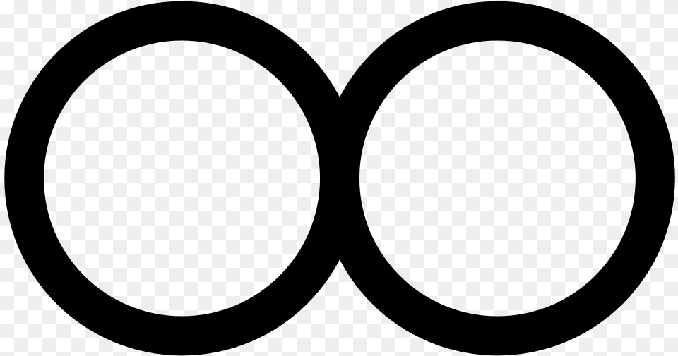 Infinity Symbol Weather Symbol For Haze, Gray Free Png Download
