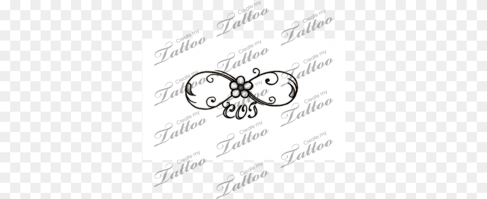 Infinity Symbol With 3 Names Or Initials L And B Initials, Art, Floral Design, Graphics, Pattern Free Png
