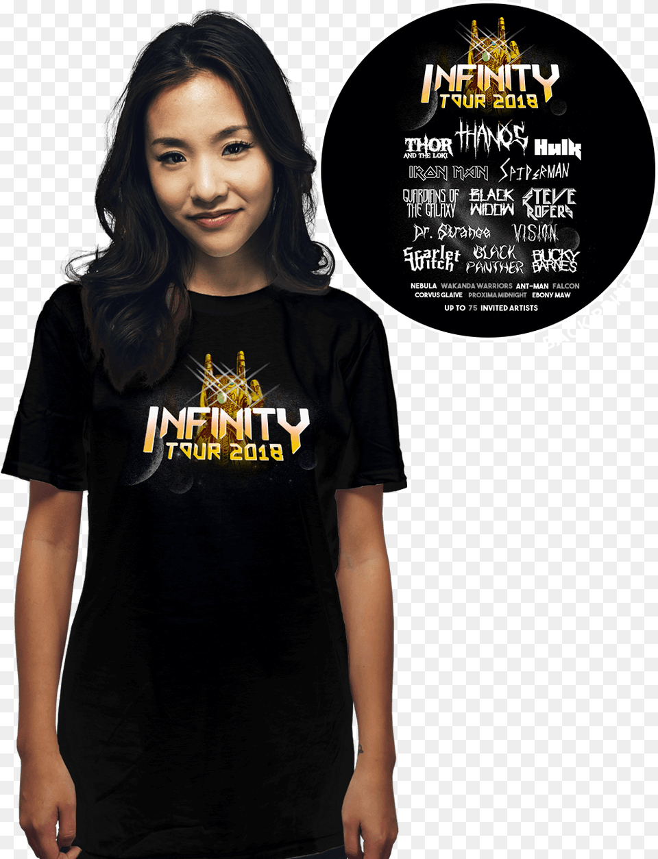 Infinity Tour 2018 Shirt, Advertisement, Clothing, T-shirt, Adult Png