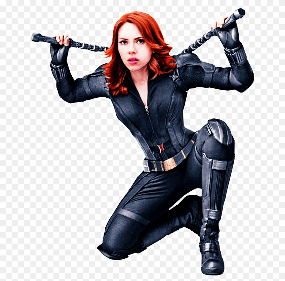 Infinity War Black Widow Redhead And Without Vest, Adult, Person, Female, Woman Free Png Download