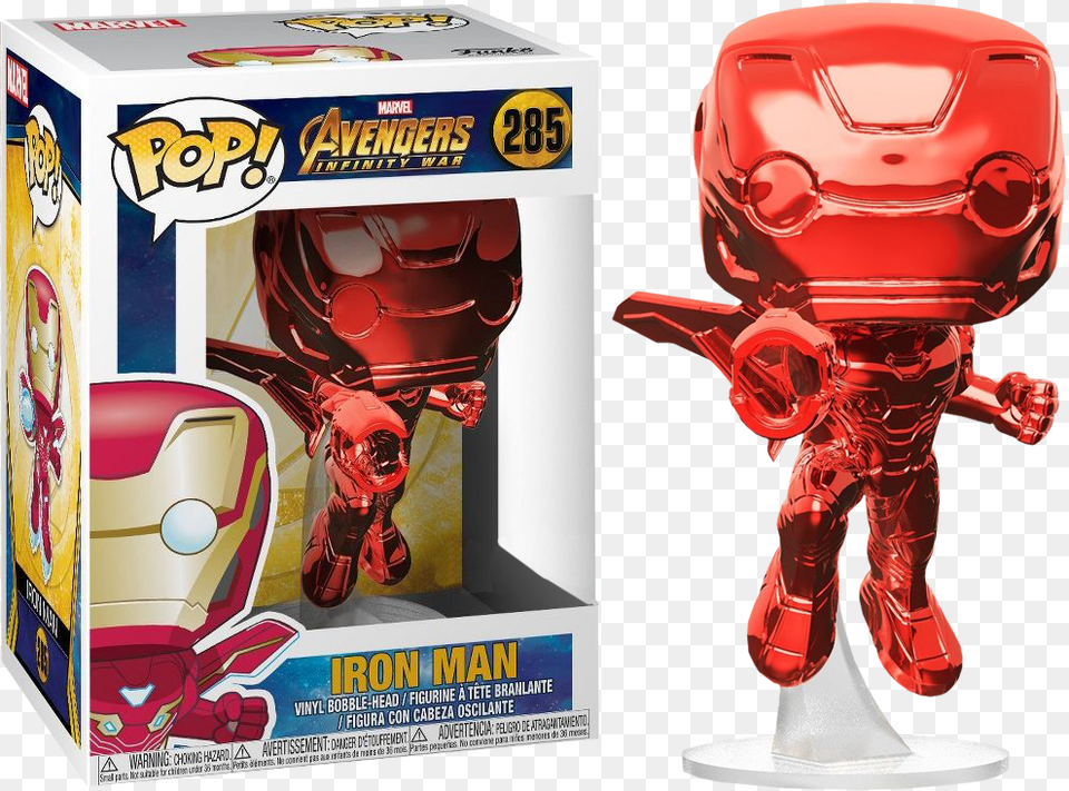 Infinity War Chrome Iron Man Pop Vinyl, Robot, Adult, Female, Person Free Png Download