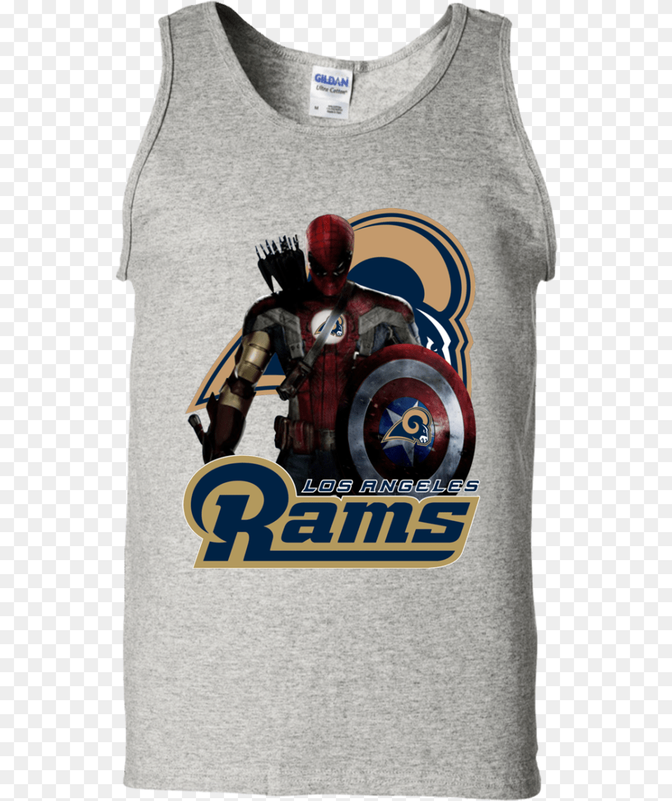 Infinity War Los Angeles Rams Thor Captain America Captain America, Clothing, T-shirt, Adult, Person Png