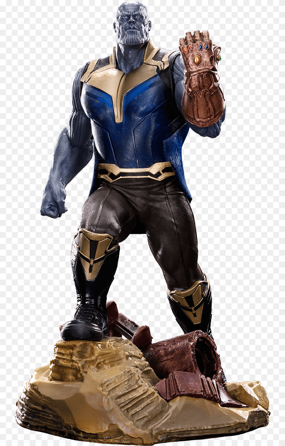 Infinity War Thanos Diamond Select Statue, Glove, Clothing, Person, Man Png Image