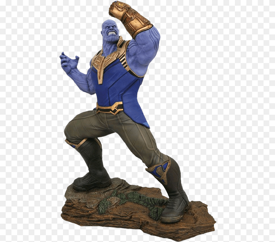 Infinity War Thanos Marvel Milestones Statue, Adult, Male, Man, Person Free Png