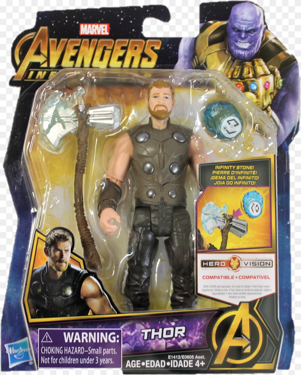 Infinity War Thor With Infinity Stone 6 Inch Action Free Png