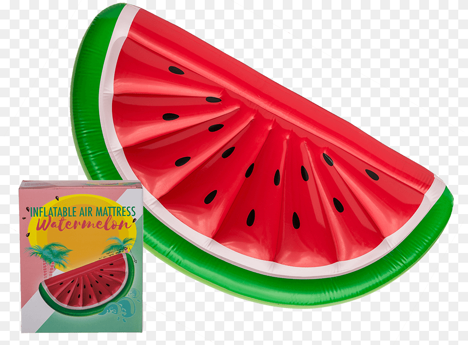Inflatable Air Mattress Inflatable Half Watermelon Slice Pool Float Lounger, Food, Fruit, Plant, Produce Free Png