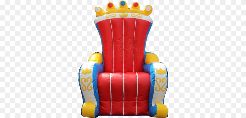 Inflatable King Throne Chair Background Birthday Table, Furniture, Armchair Free Png