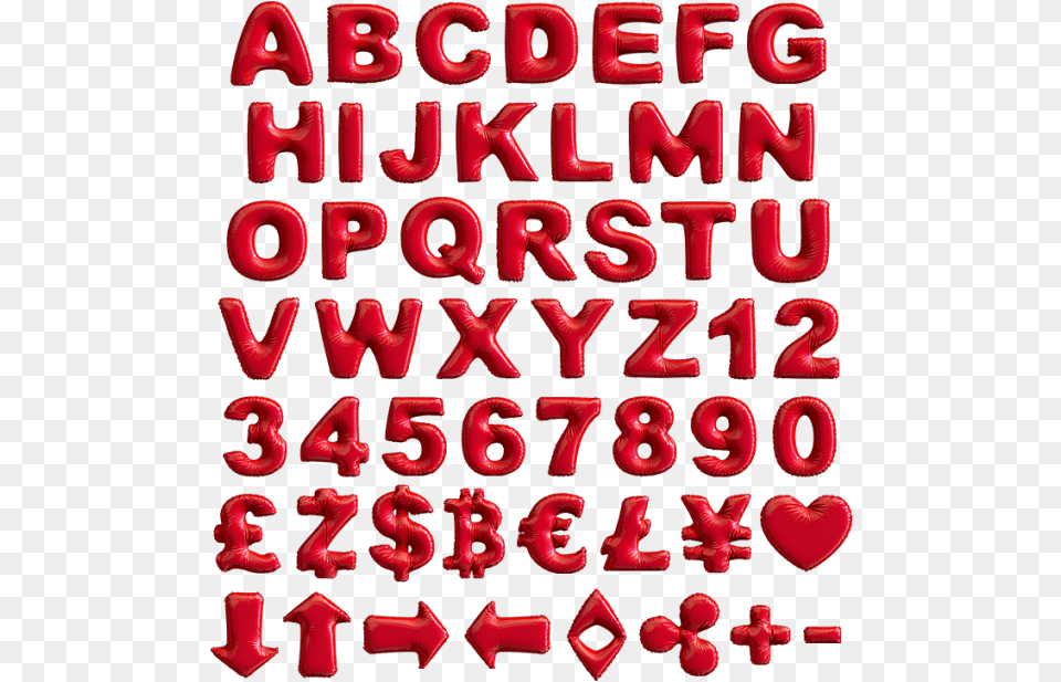 Inflatable Letter Font, Text Free Transparent Png