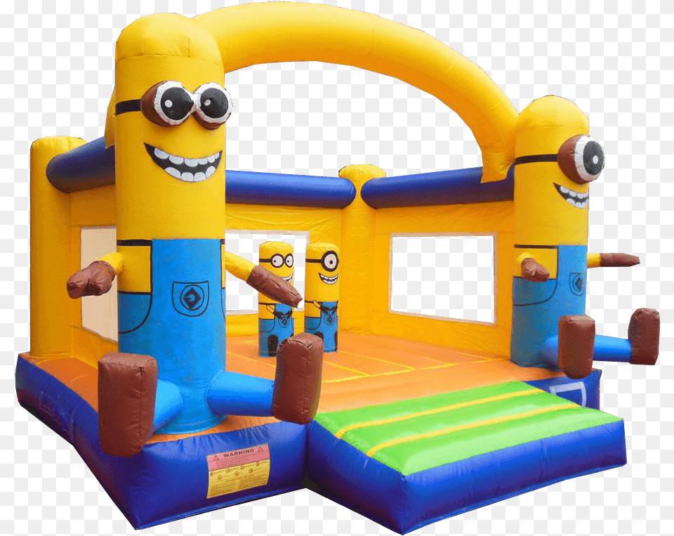 Inflatable Minions Bouncy Castle, Toy, Play Area, Indoors Png Image