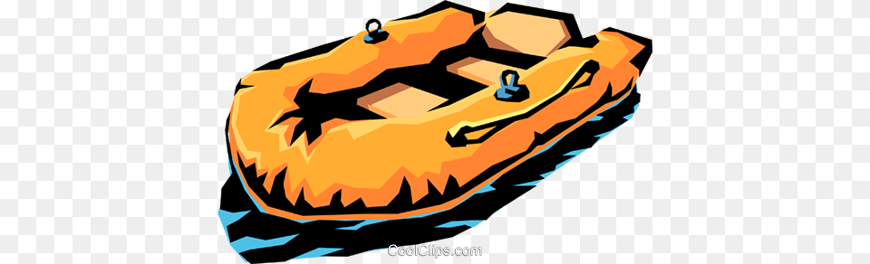 Inflatable Rafts Royalty Vector Clip Art Illustration, Boat, Dinghy, Transportation, Vehicle Free Png Download