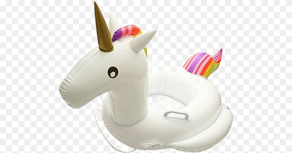 Inflatable Unicorn Float Petite Pool Float Transparent, Cushion, Home Decor, Clothing, Hat Free Png Download