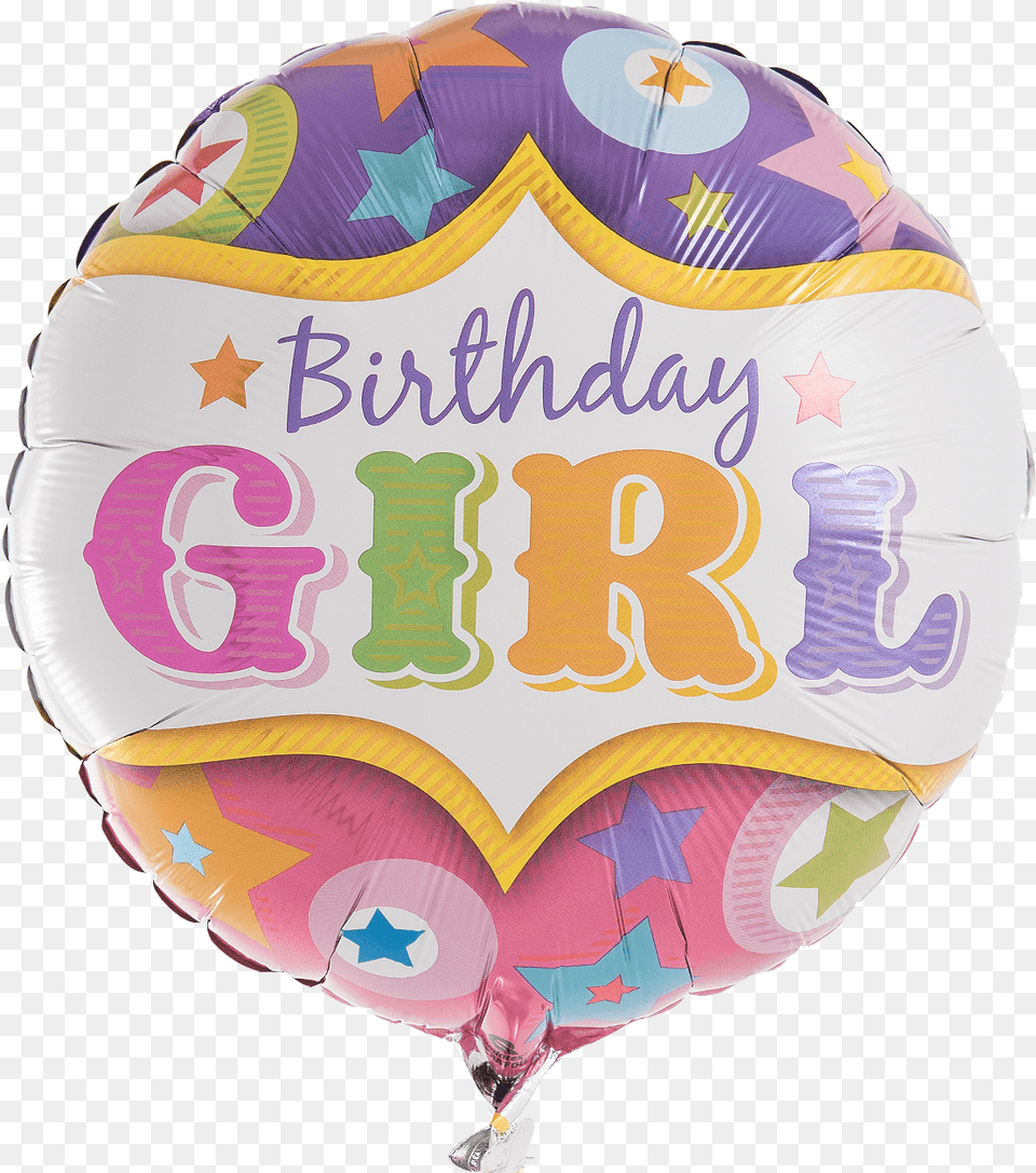 Inflated Loftus Q2 5228 18quot Birthday Girl Circus Stars, Balloon, Aircraft, Transportation, Vehicle Png