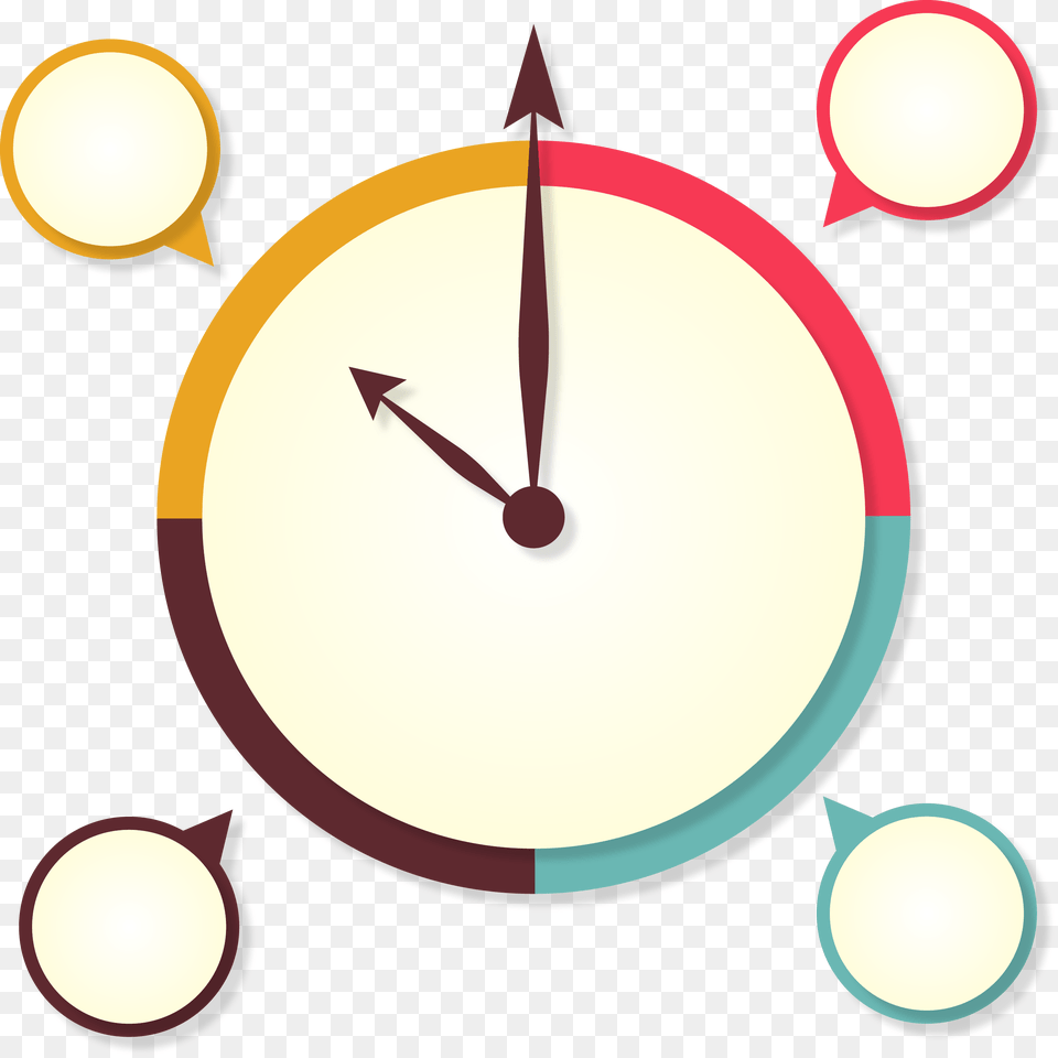 Infographic Clock Icon Infogrfico Relgio, Analog Clock Free Png Download