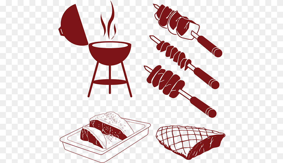Infographic Depicting The Various Stages In The Making Bbq Clip Art, Cooking, Food, Grilling, Chair Png Image