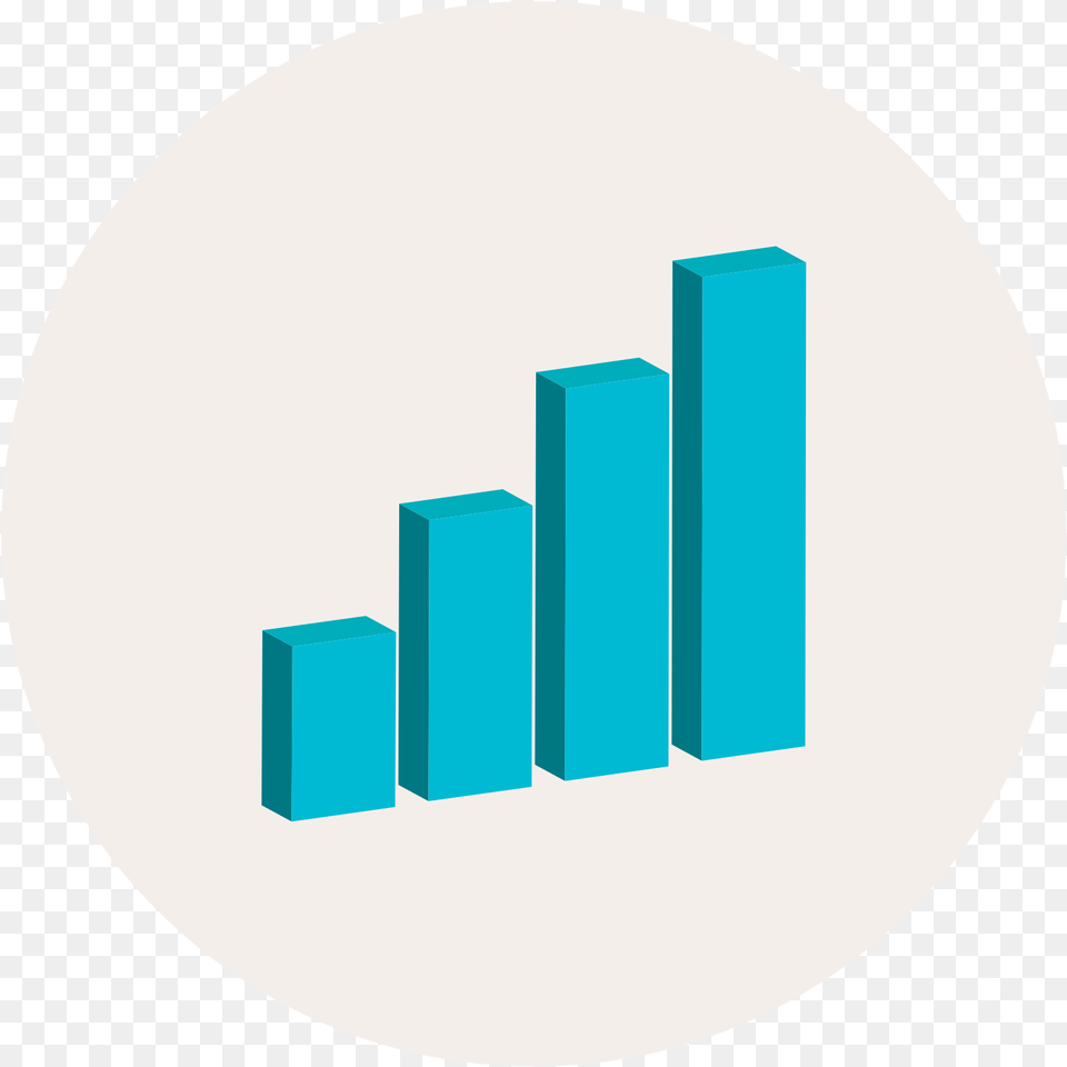 Infographic Icon Graphic Design, Bar Chart, Chart, Turquoise Free Png