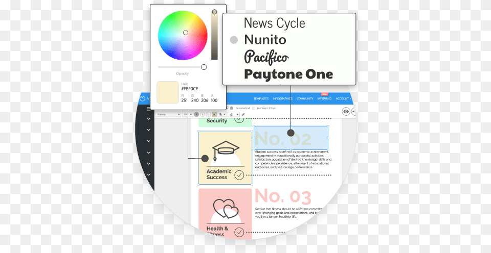 Infographic Maker Venngage Pacifico Font, Disk Free Png