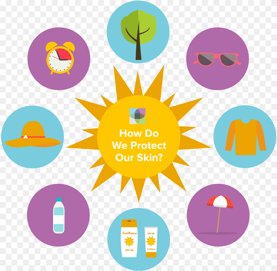 Infographic On The Methods Of Sun Protection Circle, People, Person, Outdoors Free Png