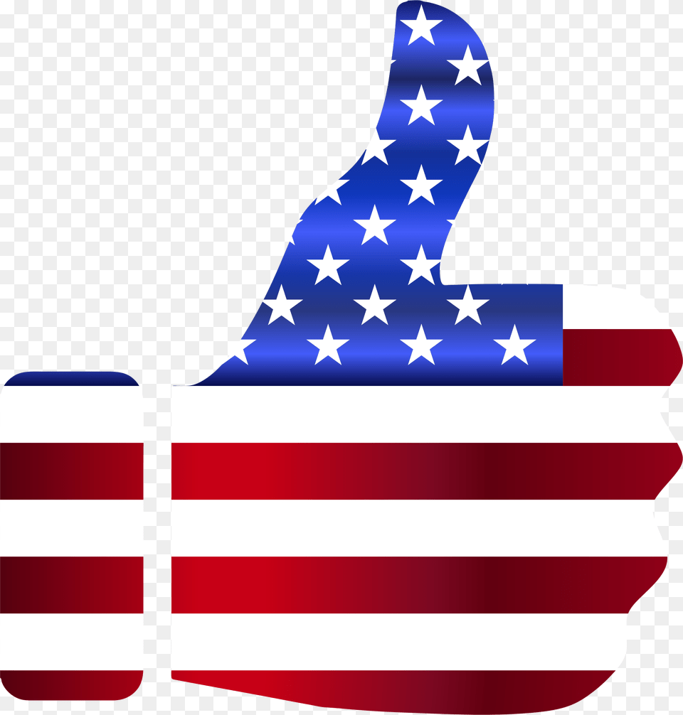 Informacin Lotera Green Card American Flag Thumbs Up, American Flag Free Png