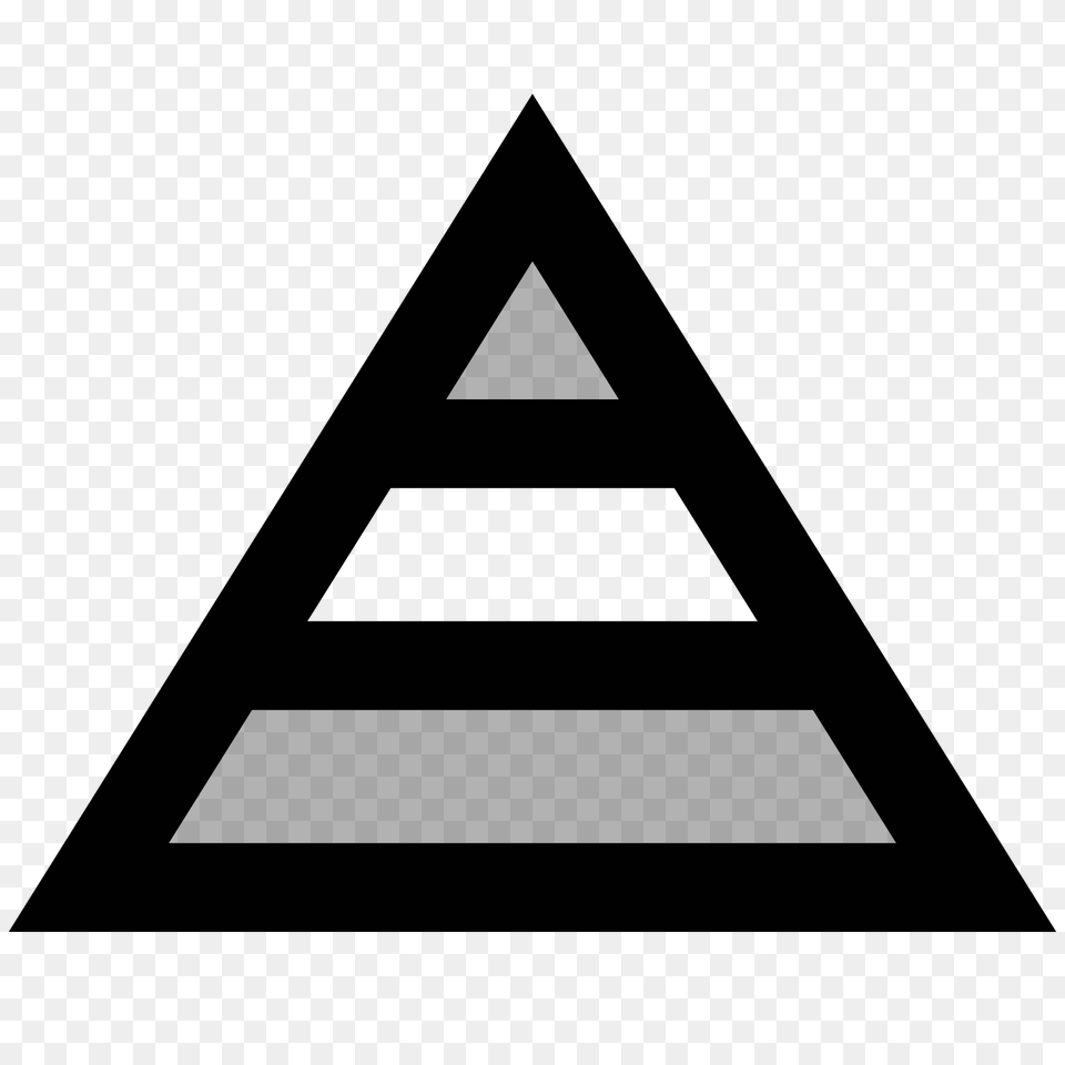 Information Pyramid, Gray Free Png Download