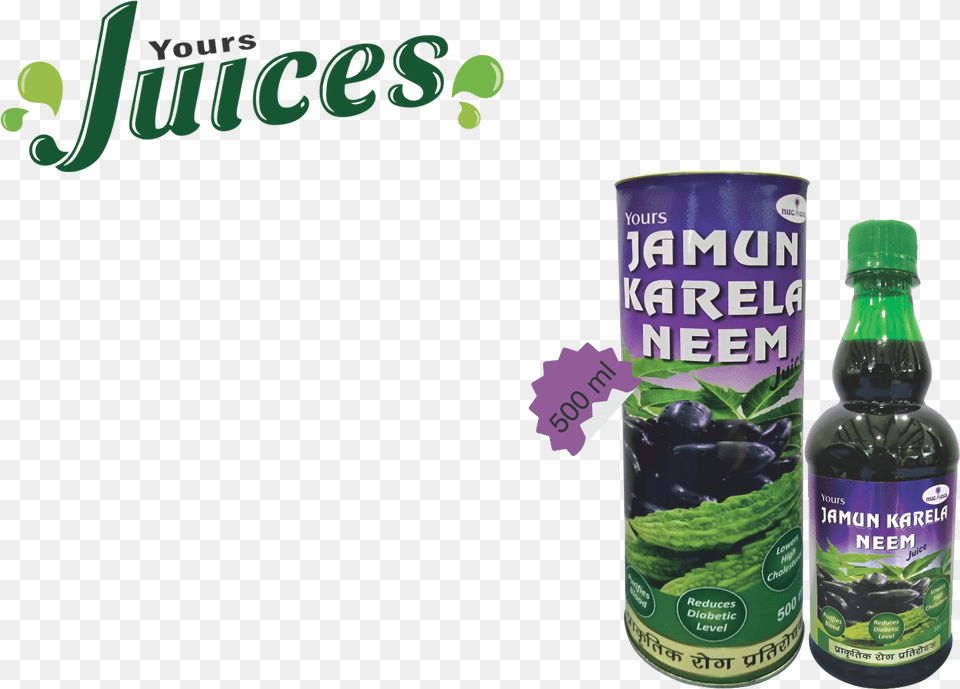 Infused With The Goodness Of Jamun Seeds Green Karela Grape, Can, Tin, Beverage, Bottle Png