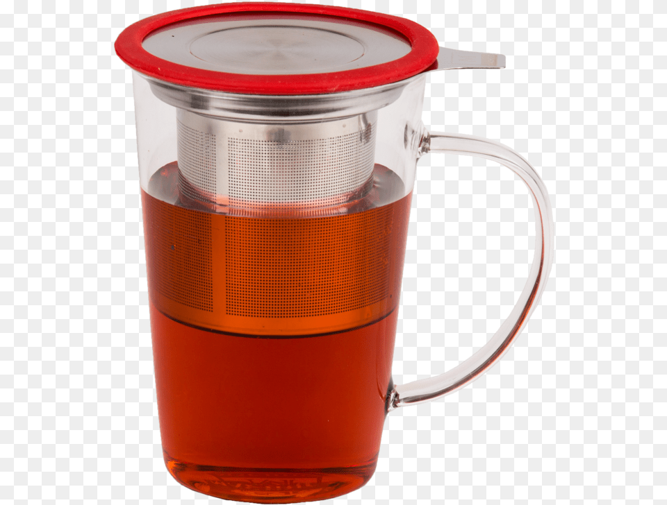 Infusing Glass Tea Mug Glass Tea Cup And Infuser, Jug, Bottle, Shaker Free Transparent Png