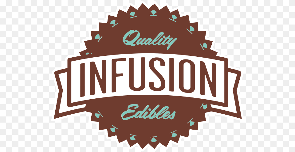 Infusion Edibles Logo Horizontal, Badge, Symbol, Sticker Free Png