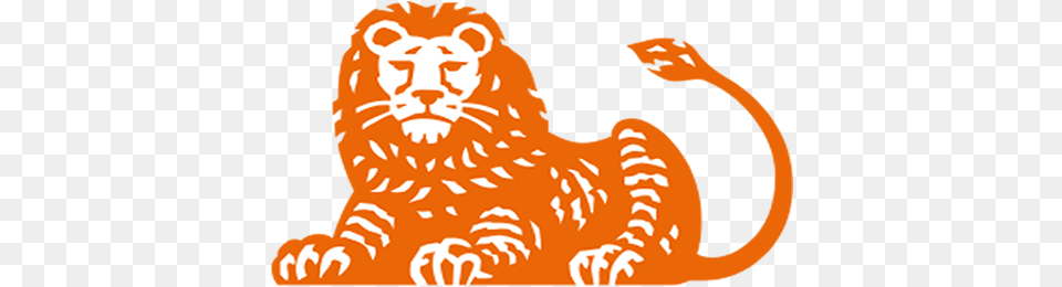 Ing Lion Logos Name Orange Lion Logo, Animal, Mammal, Wildlife Free Png