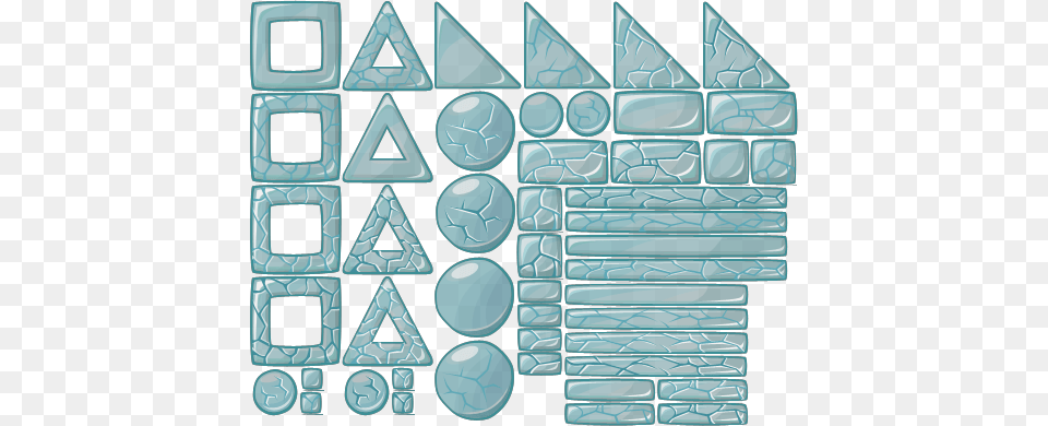 Ingame Blocks Glass 1 Angry Birds Ice Block, Turquoise, Triangle, Art Free Transparent Png
