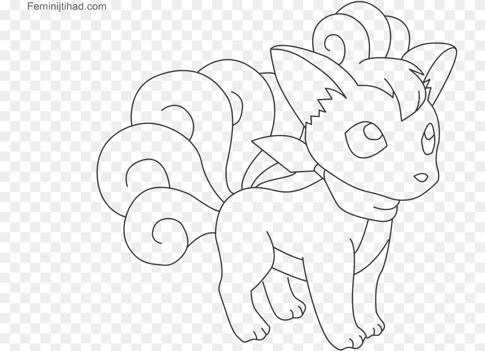 Ingenious Ideas Vulpix Coloring Pages Printable For Coloring Sheet Pokemon, Silhouette, Art, Stencil Png Image