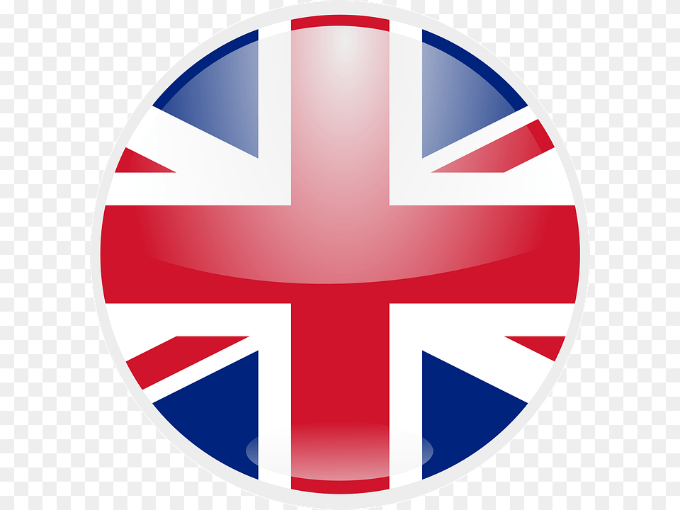 Inglaterra Botn Bandera British Flag Round, Logo Free Png Download