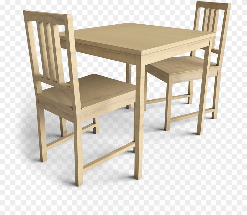 Ingo Table And Stefan Chairs3d Viewclass Mw 100 Chair, Architecture, Room, Indoors, Furniture Png Image