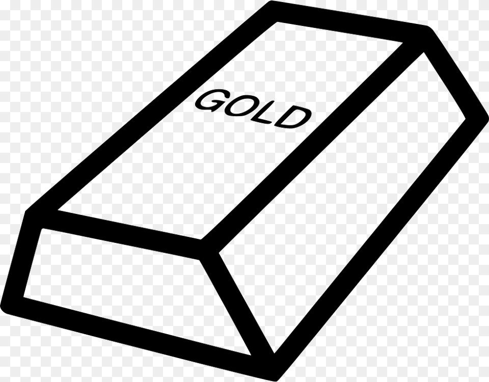 Ingot Goldbrick Brick Gold Bar Comments Iphone, Rubber Eraser Free Transparent Png