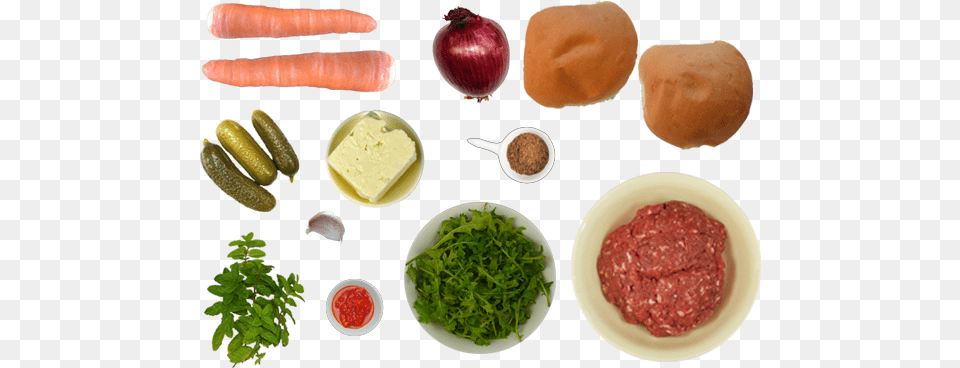 Ingredients Burger Ingredients, Apple, Plant, Hot Dog, Fruit Free Png