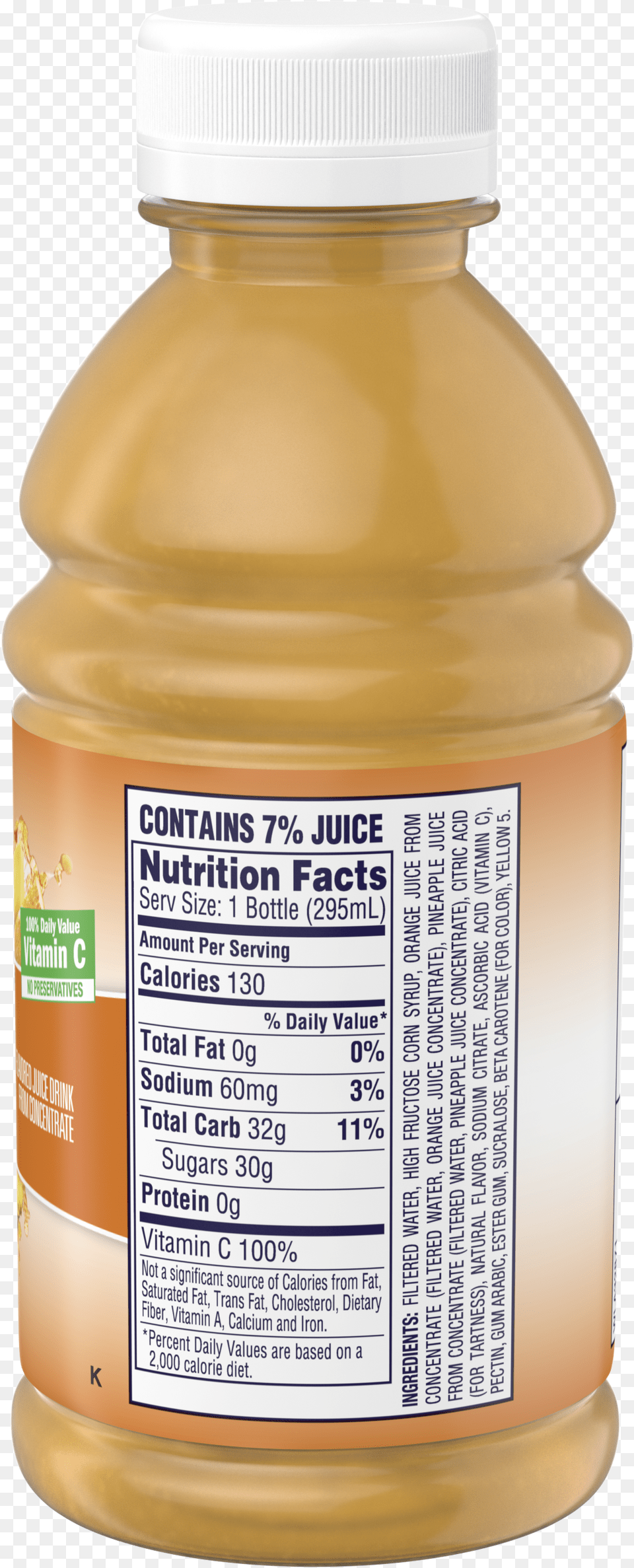 Ingredients Drink Label Nutrition Facts Ingredients Plastic Bottle, Beverage, Juice, Shaker Free Png Download