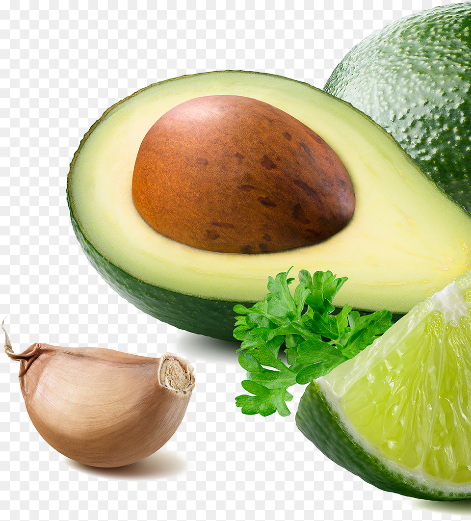 Ingredients For Guacamole Including Avocado Lime Avocado, Food, Fruit, Plant, Produce Free Png Download
