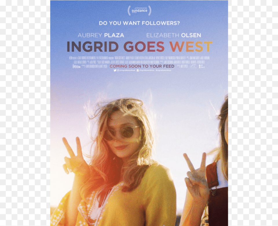 Ingrid Goes West Dana Michelle Hamel Celebrity Makeup Ingrid Goes West Reviews, Accessories, Sunglasses, Poster, Person Png Image