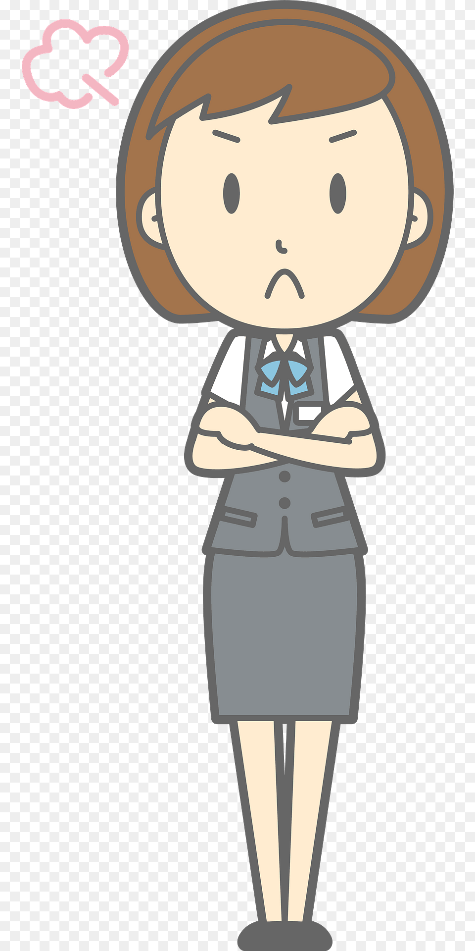 Ingrid Office Lady Is Angry Clipart, Book, Comics, Publication, Person Free Transparent Png