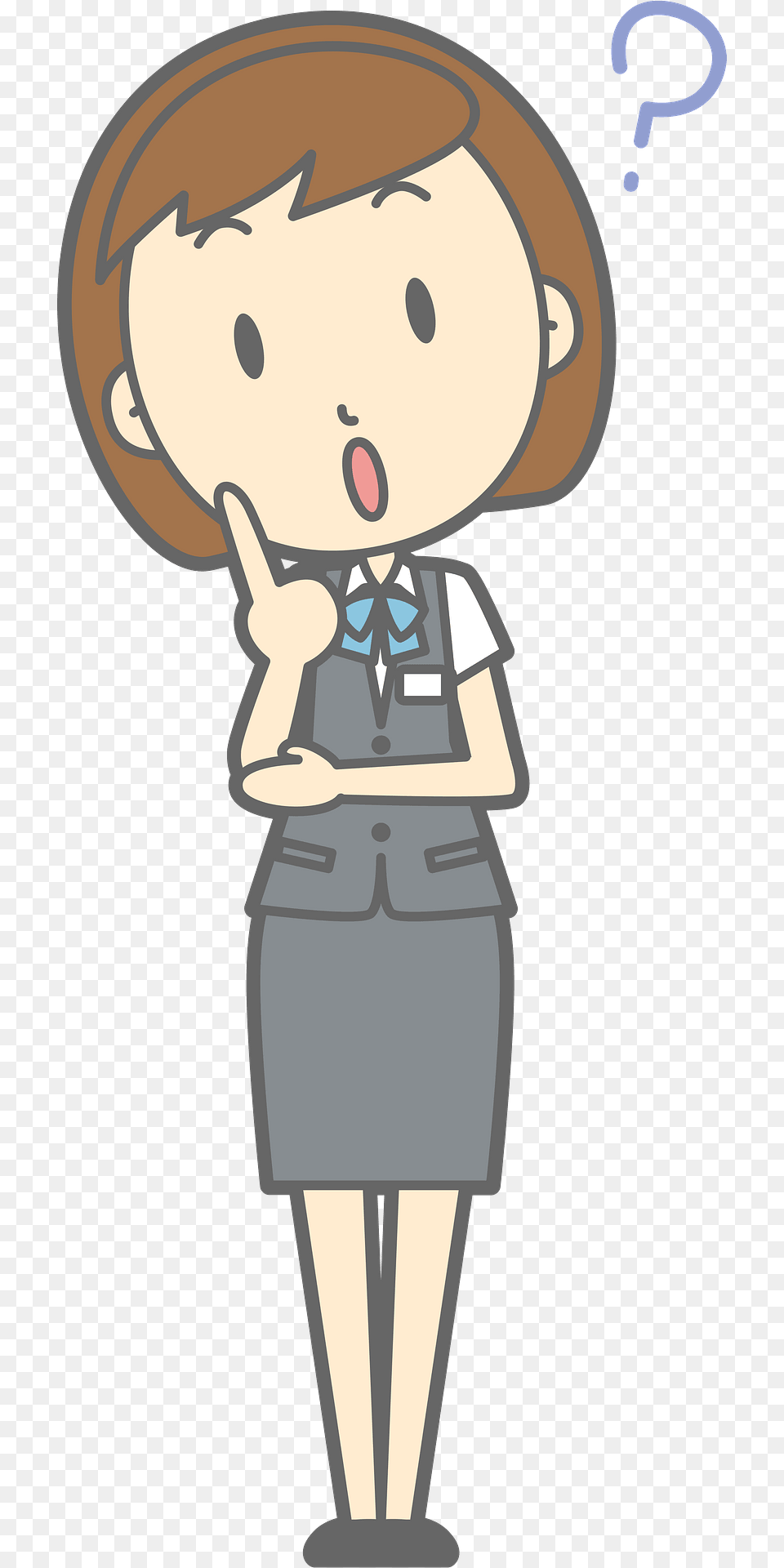 Ingrid Office Lady Is Questioning Clipart, Book, Comics, Photography, Publication Free Png