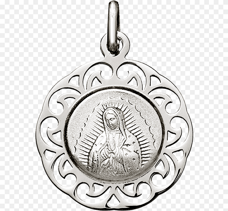 Iniciomedallas De Platamedalla Virgen De Guadalupe Locket, Accessories, Pendant, Silver, Wedding Free Png
