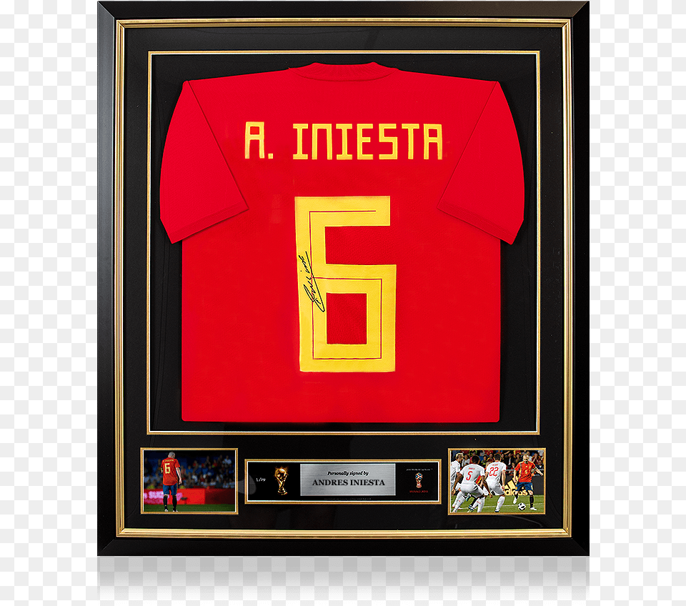 Iniesta Spain Jersey, Clothing, Shirt, T-shirt, Person Free Transparent Png