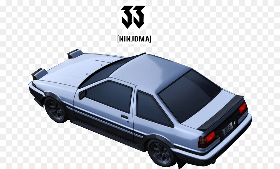 Initial D Car With No Transparent Initial D, Vehicle, Transportation, Sedan, Wheel Png Image