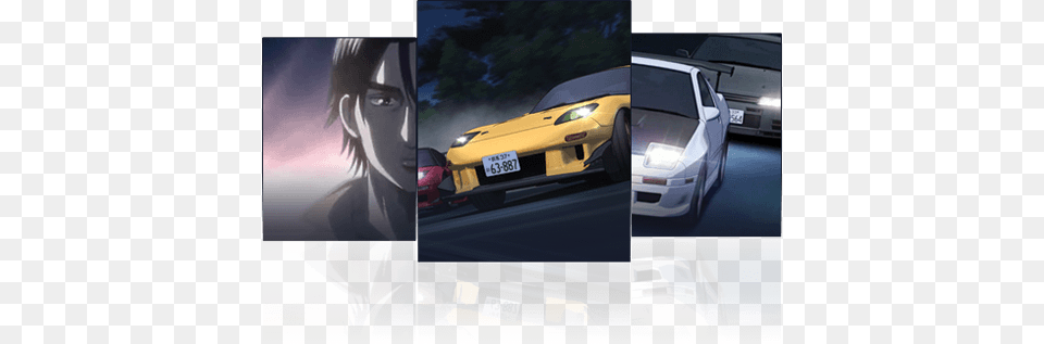 Initial D Premium Blu Ray Box Pit3 Initial D, License Plate, Vehicle, Transportation, Person Png