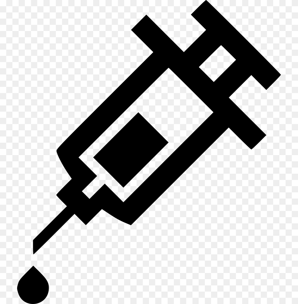 Injection Needle Syringe Comments Injection Icon, Stencil, Cross, Symbol Free Transparent Png