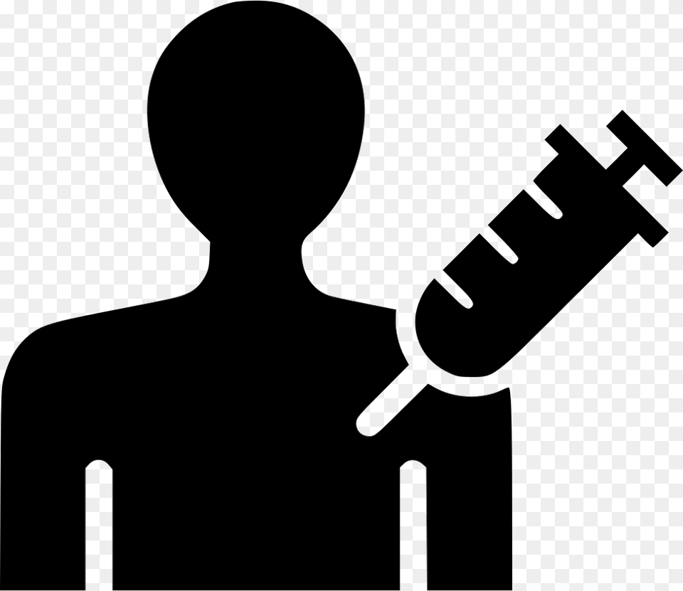 Injection Vaccine Medicine Dependence Healthcare Injection Vaccine, Silhouette, Stencil, Adult, Male Png
