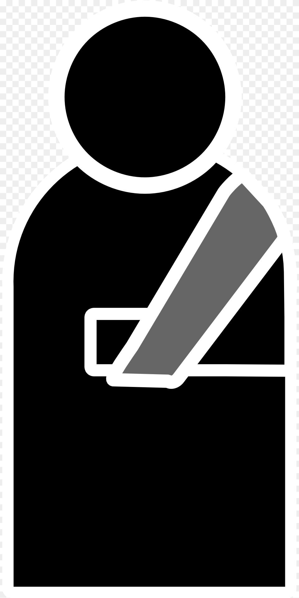 Injury Clipart, Stencil, Person Png