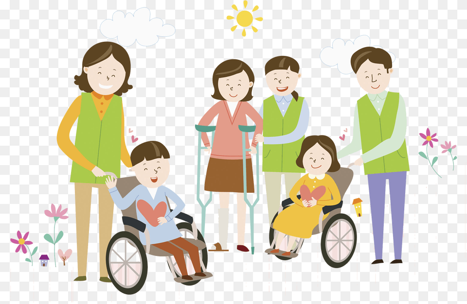 Injury Clipart Disability Person People With Disability Person With Disability Clipart, Adult, Female, Woman, Child Free Png Download