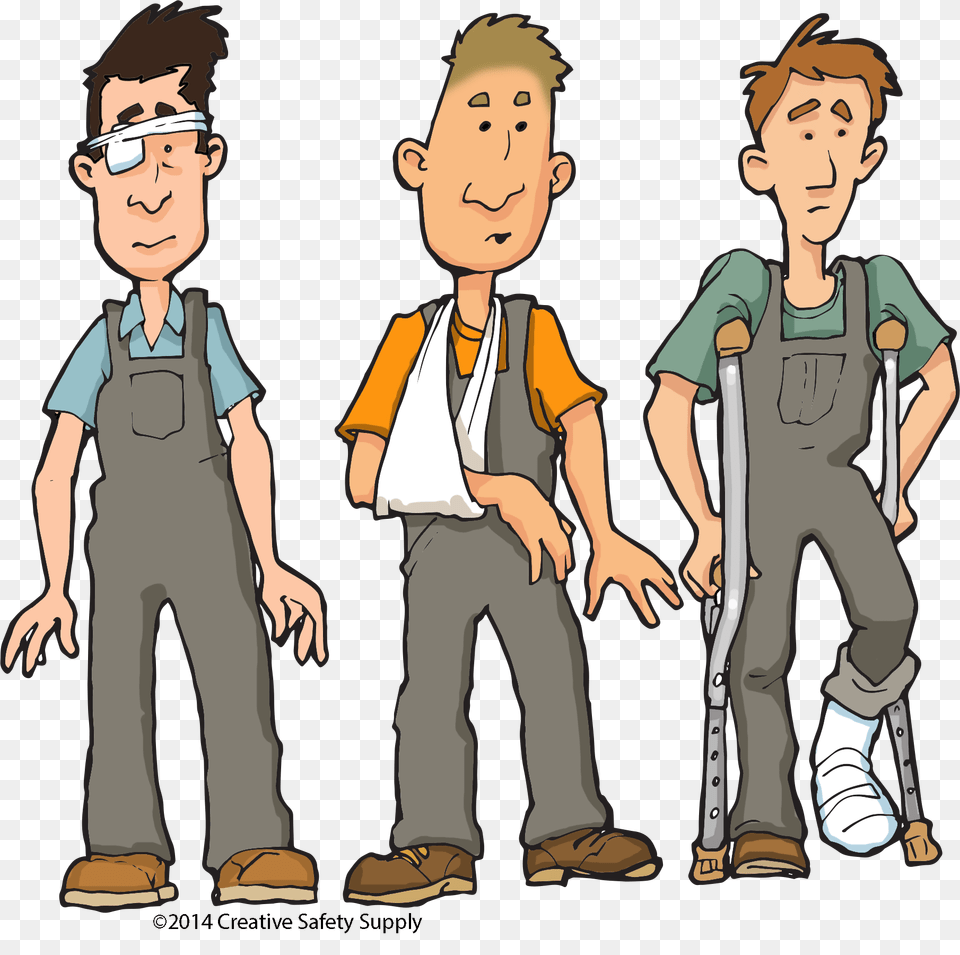 Injury Clipart Industrial Accident, Publication, Book, Clothing, Comics Free Png