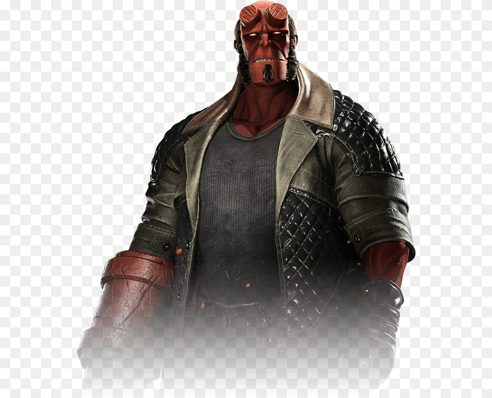 Injustice 2 Hellboy Transparent, Clothing, Coat, Jacket, Adult Free Png